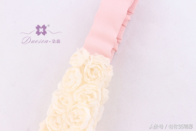 立体玫瑰花网纱面料,植绒玫瑰花材料包批发工厂