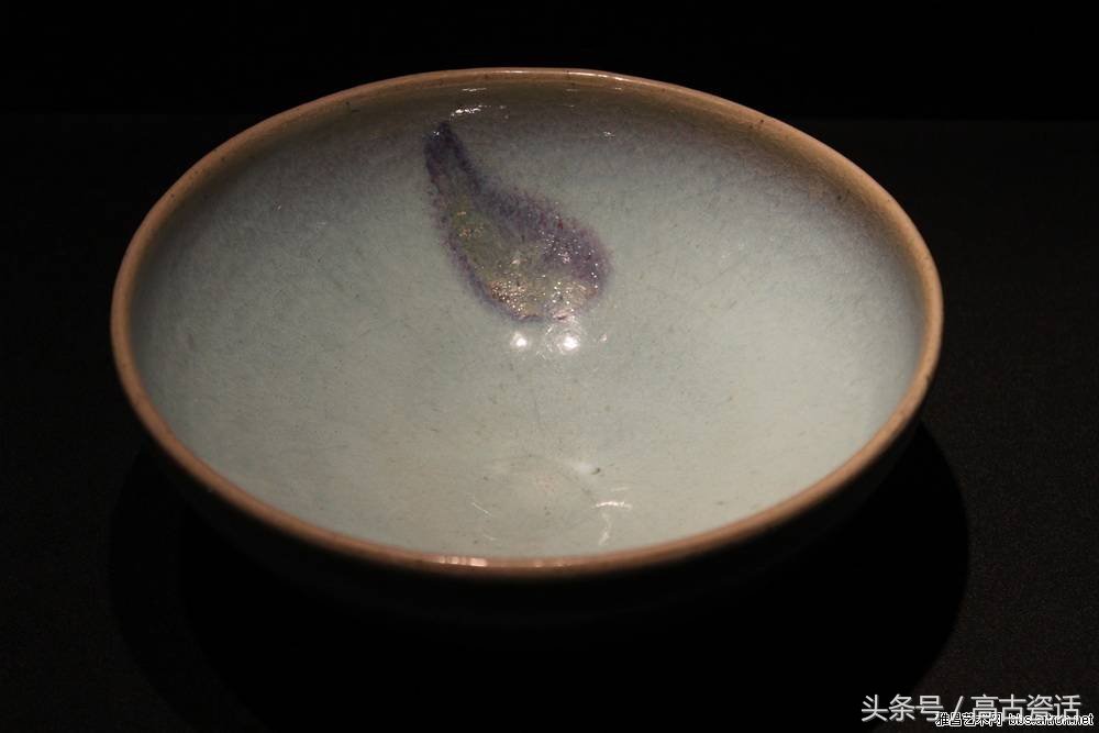 高古瓷钧窑,钧窑盖碗紫色价格