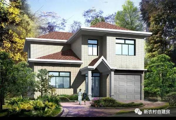 双拼二层兄弟共建房图纸20万以内,20万别墅砖混二层免费图纸