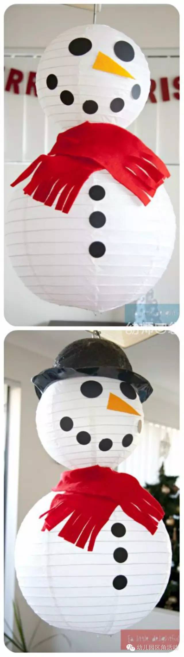 幼儿园新年灯笼布置场景,幼儿园环境布置创意挂饰