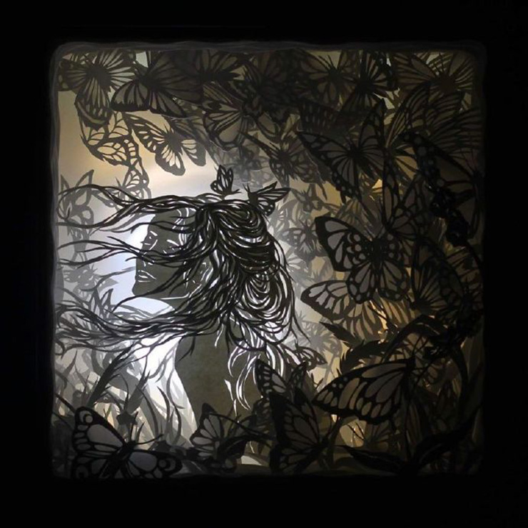 纸艺立体作品,完美世界绘画版