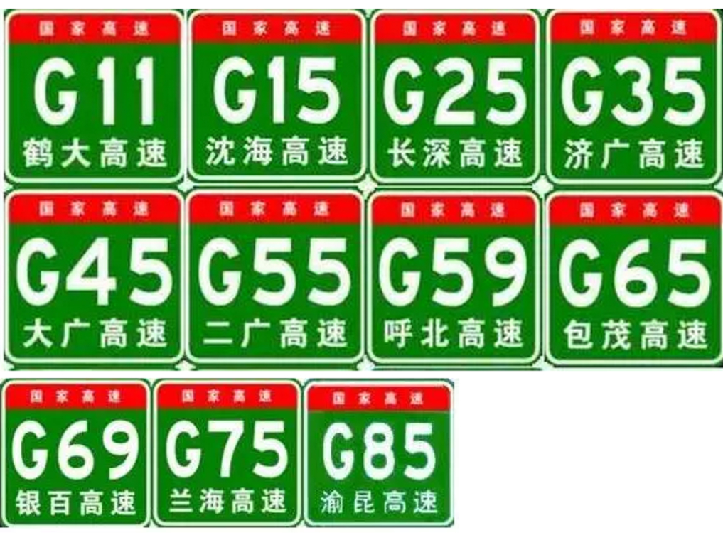 一张图看懂高速公路编号及名称,中国高速公路编号大全语音