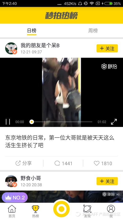 秒拍短视频日活,4100万用户日活