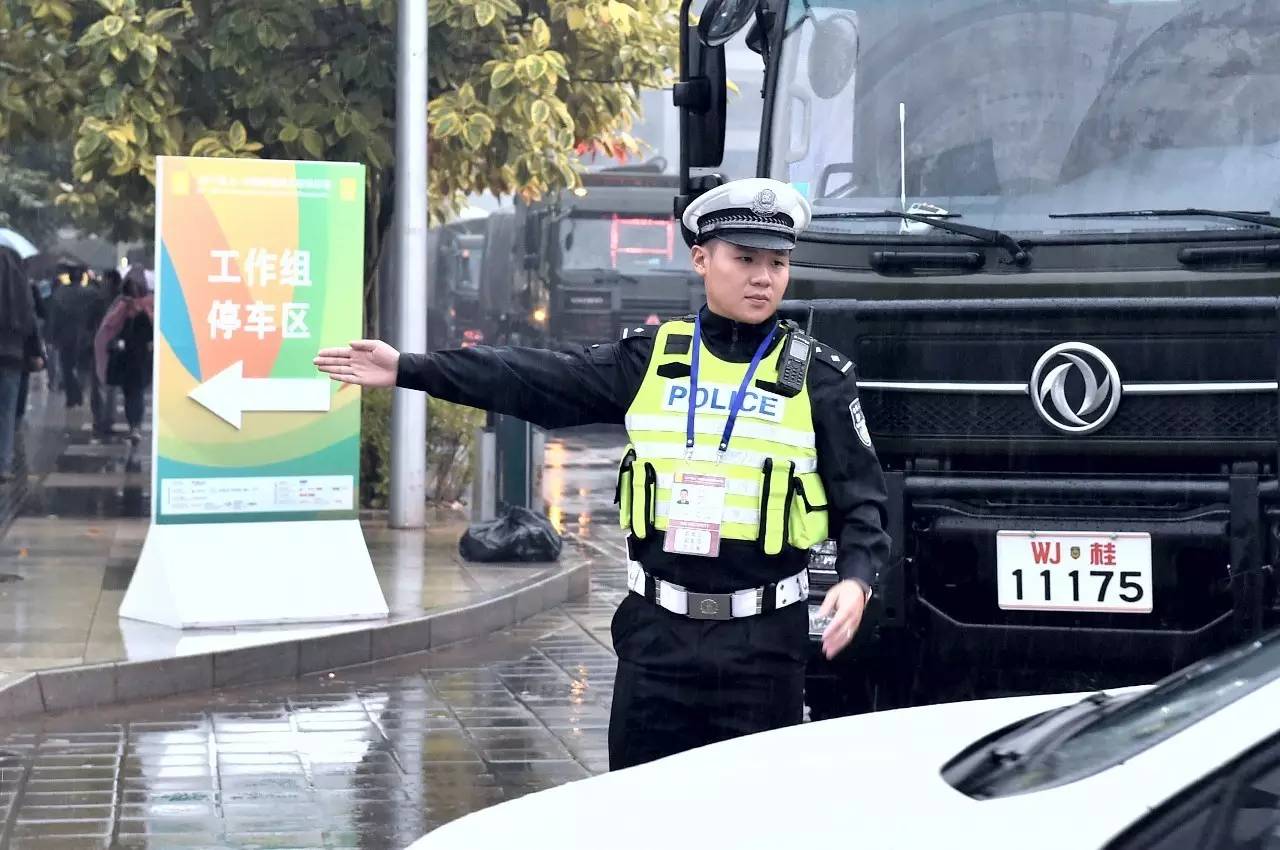 广西南宁交警比赛,南宁交警东盟博览会安保