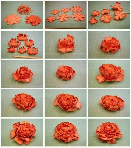 一大波立体纸艺花制作教程
