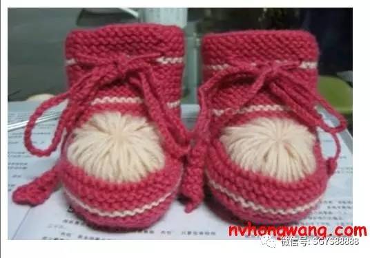 编织童鞋一岁以内的编织教程,儿童棒针编织花样及图解