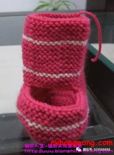 编织童鞋一岁以内的编织教程,儿童棒针编织花样及图解