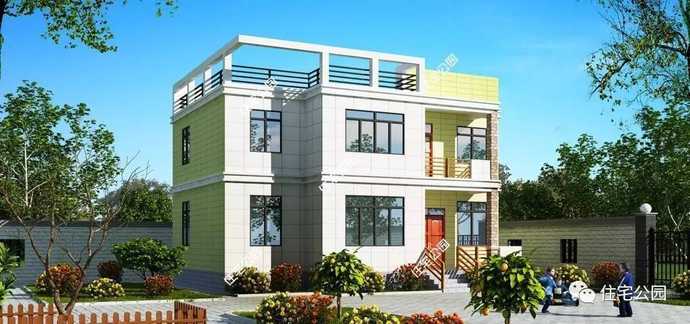 40套最适合农村现代别墅110平方,轻钢别墅三层半农村100平方多少钱