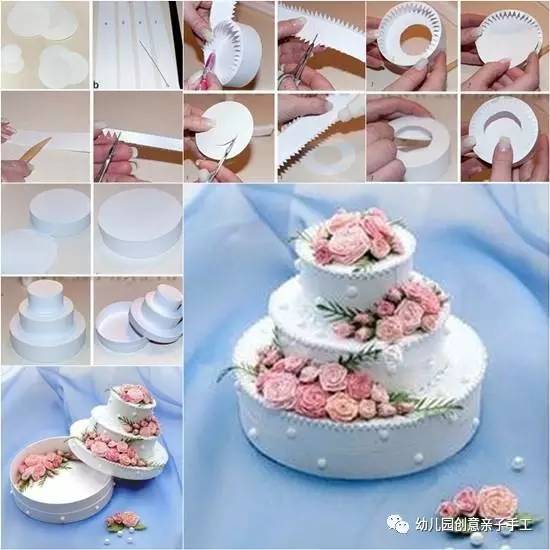 纸箱生日蛋糕手工制作幼儿园,幼儿生日礼物手工简单又漂亮蛋糕