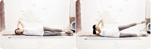 瘦肚子瘦手臂减肥操,韩国瘦身操躺着瘦腿