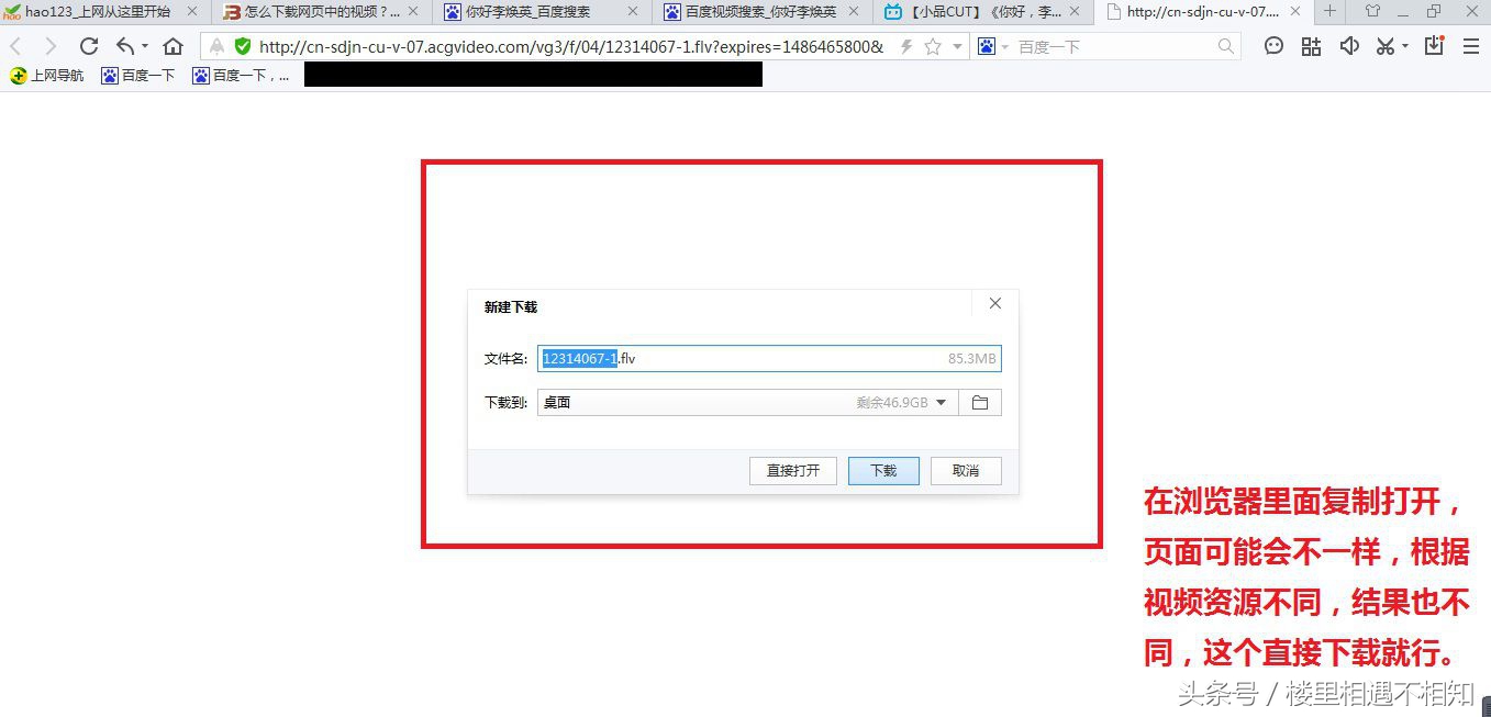 怎样从链接中下载视频,怎样下载网页中的视频