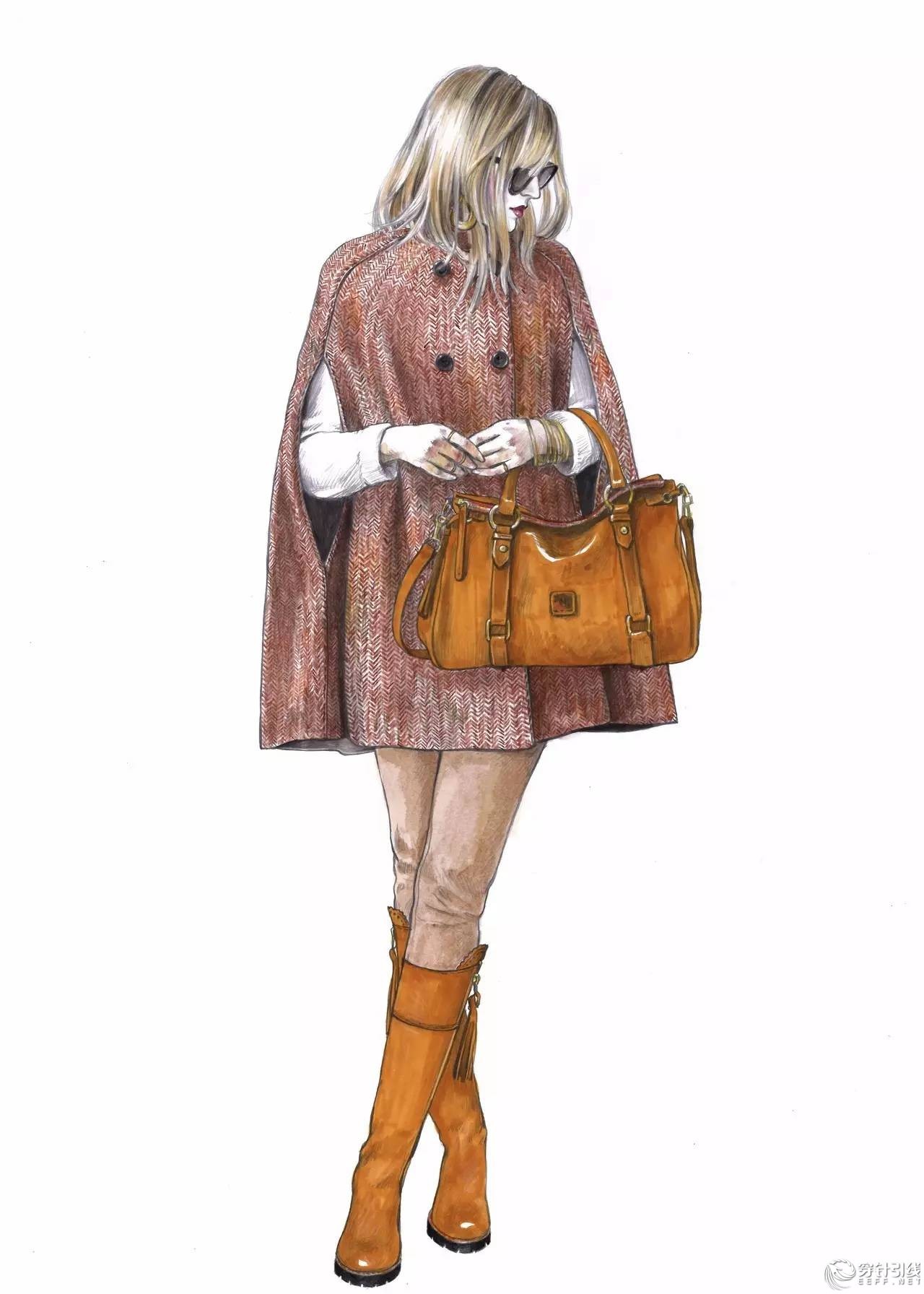 服装设计手绘时装,手绘时尚潮流服装