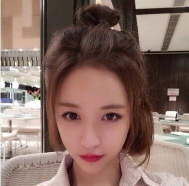 小学生短发扎丸子头简单霸气,9款适合短发女生的简单扎发图片