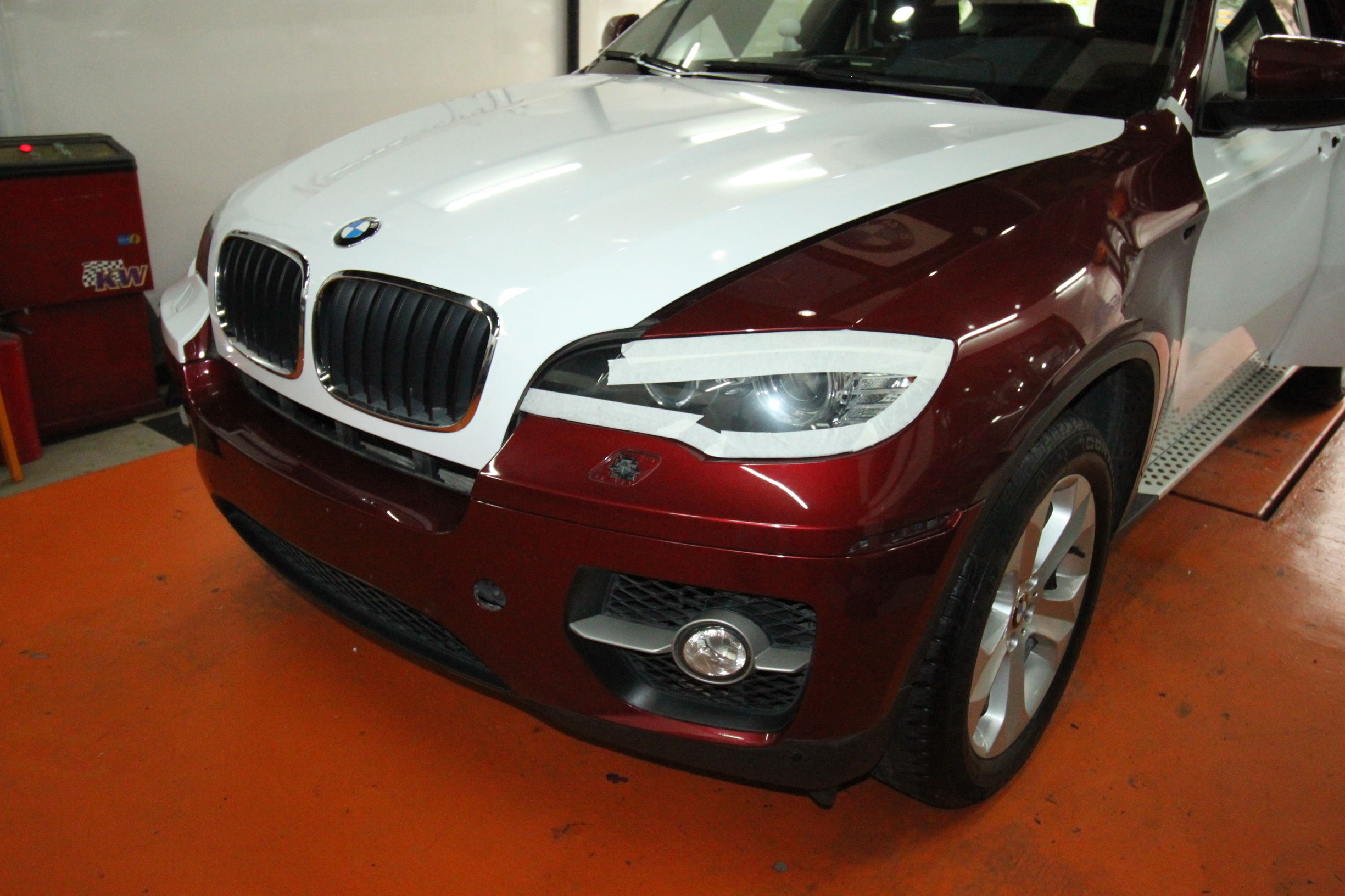 老款宝马x6改大灯和前后包围,宝马x6内外老改新改装案例