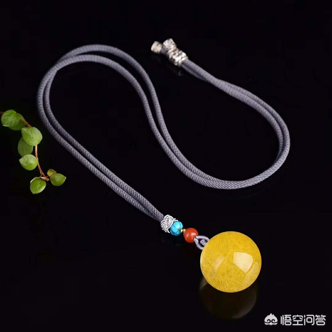 水晶吊坠项链做法,水晶项链配和田玉吊坠