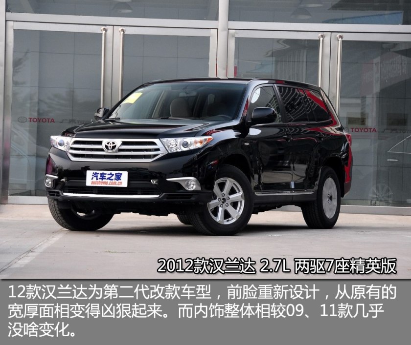 19年丰田汉兰达二手车价格,2013款丰田汉兰达二手车值多少钱