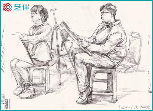 教室一角场景速写临摹,场景速写临摹图片范画