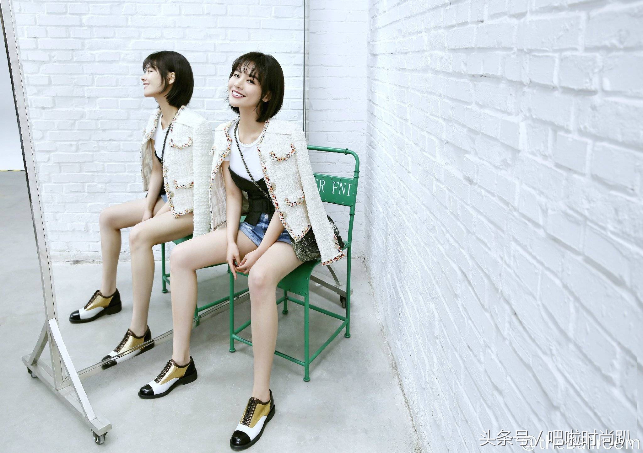 马思纯林允周冬雨,林允穿白色短裤