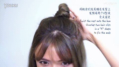 今日发型推荐美出高级感丸子头,明星爆炸头发型