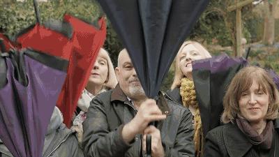 低调的折叠雨伞,日式折叠晴雨伞