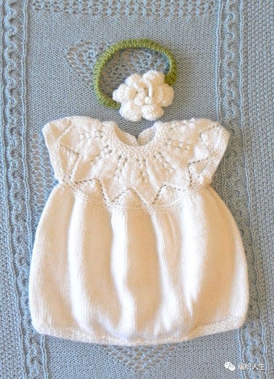 从下往上编织毛线背心裙怎样减针,毛线编织宝宝拼色背心裙图片大全