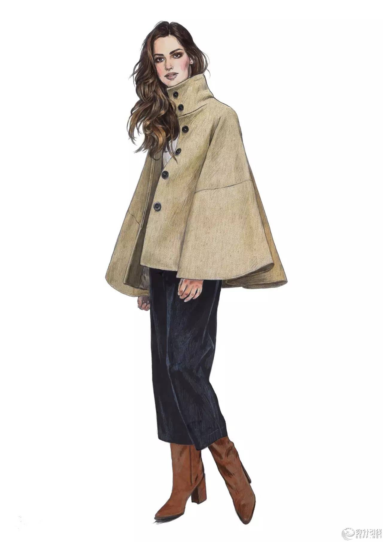 服装设计手绘时装,手绘时尚潮流服装