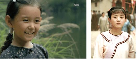 当年演赵丽颖童年的四位童星,演员赵丽颖杨幂