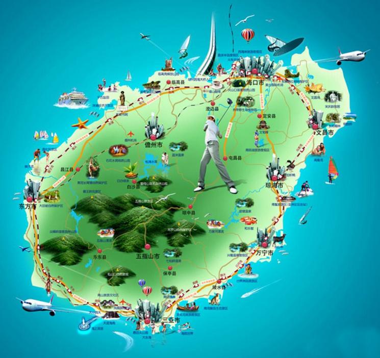 海南交通一览表,海南交通旅游图