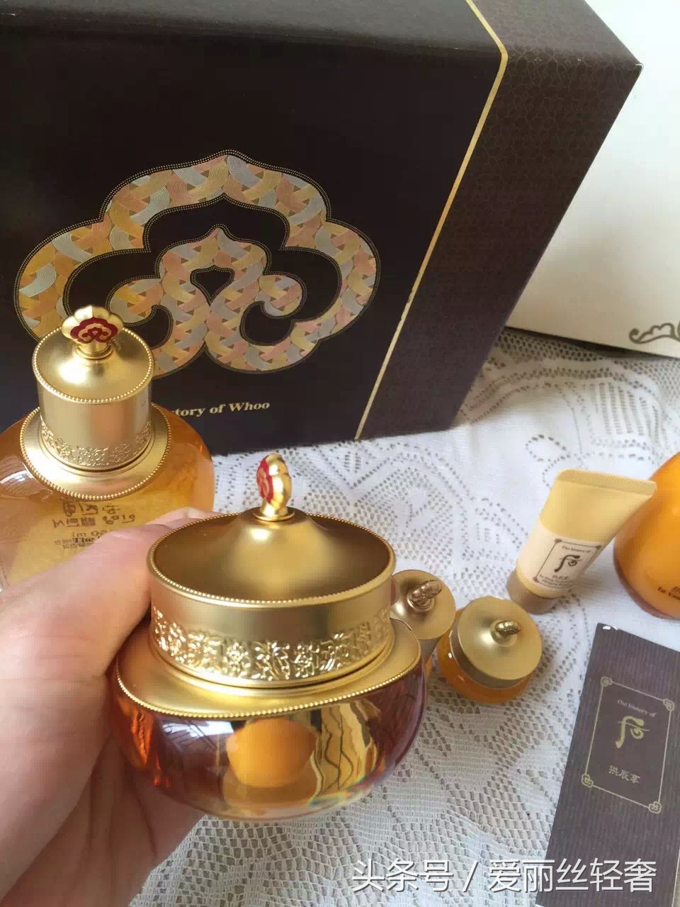 whoo拱辰享阴阳平衡水乳霜三件套,韩国whoo后拱辰享水乳霜三件套