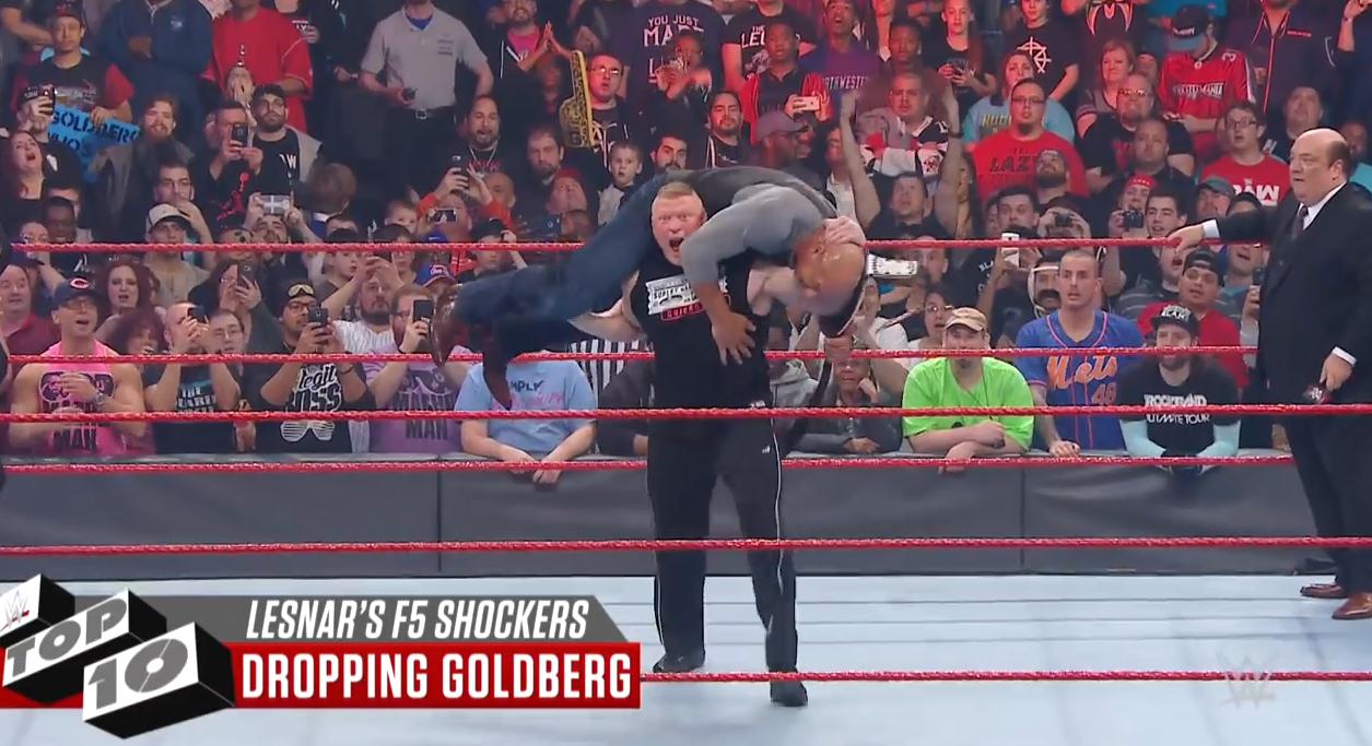 布洛克莱斯纳2002年到2022年f5,wwe布洛克莱斯纳f5集锦