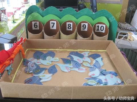 大班扑克牌数学区自制玩教具,幼儿园益智区比较大小自制玩教具