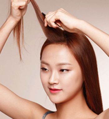 没刘海怎么扎好看的马尾辫,没有刘海短发马尾辫教程