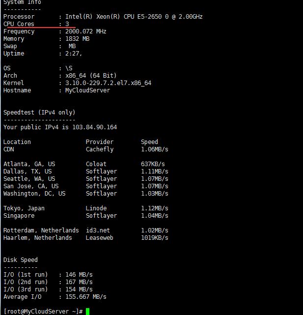 DiyVM香港Vps弹性云主机性能测评：3核2G内存