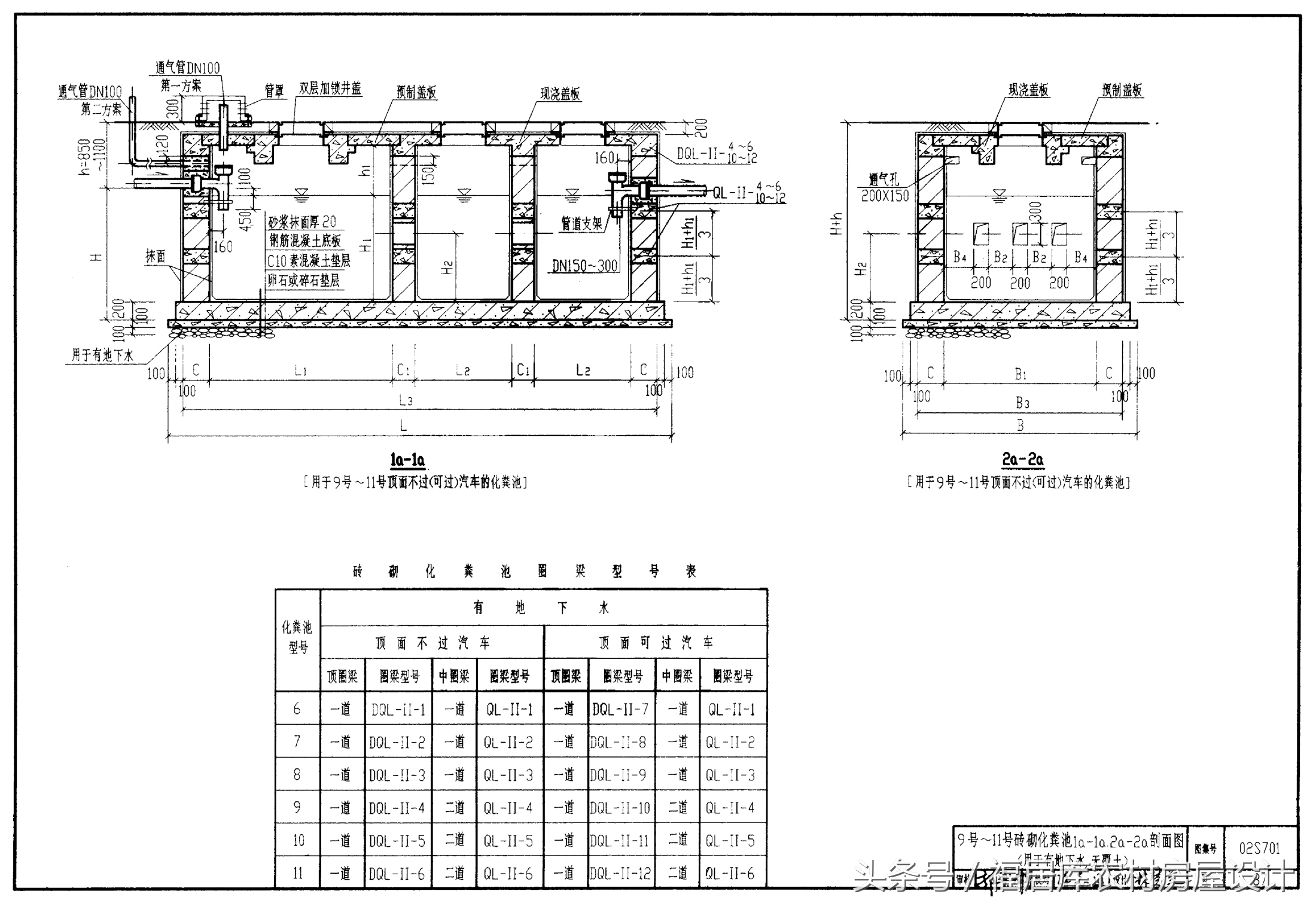 化粪池规格和尺寸设计规范,住宅小区化粪池的设计规范