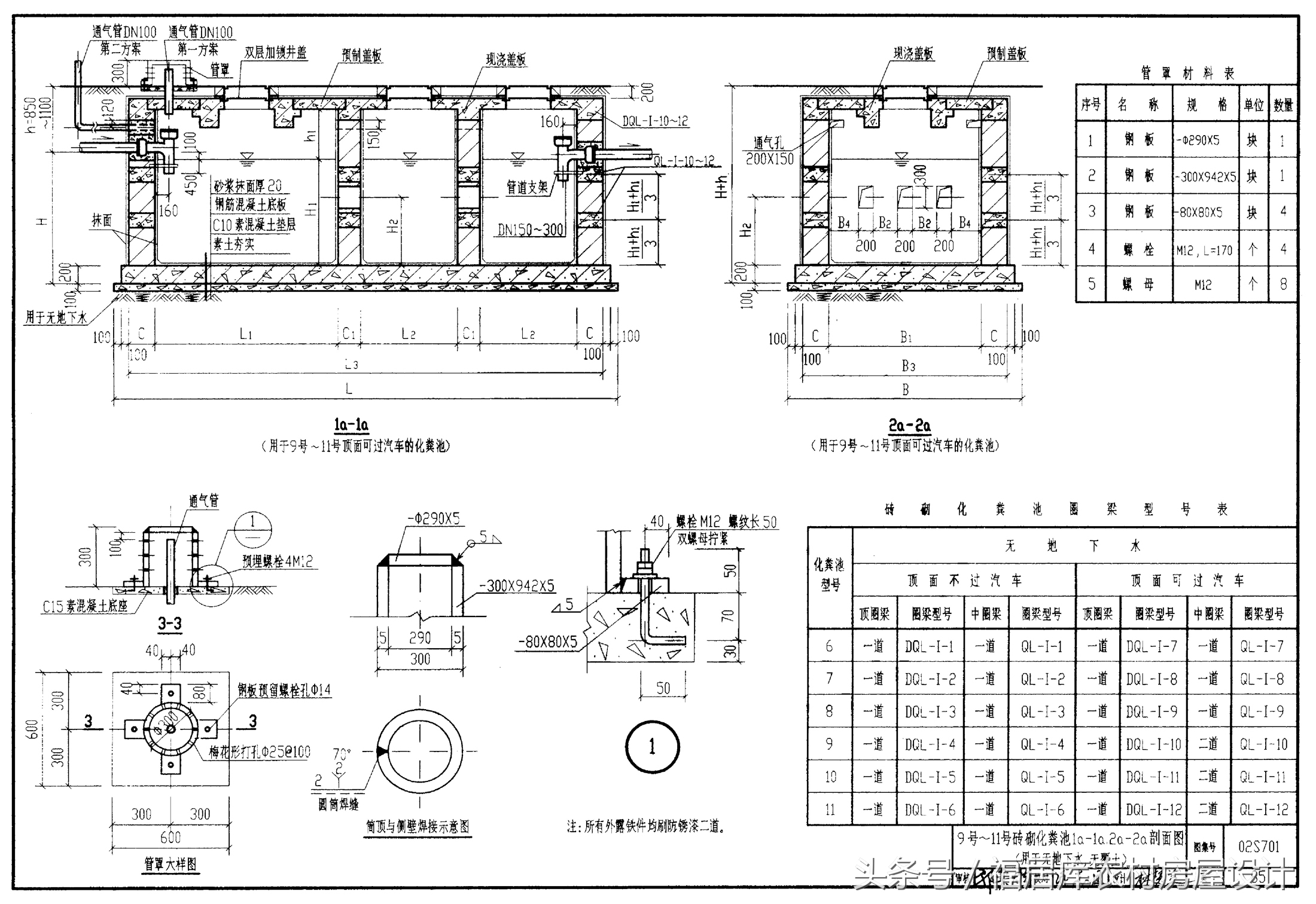 化粪池规格和尺寸设计规范,住宅小区化粪池的设计规范