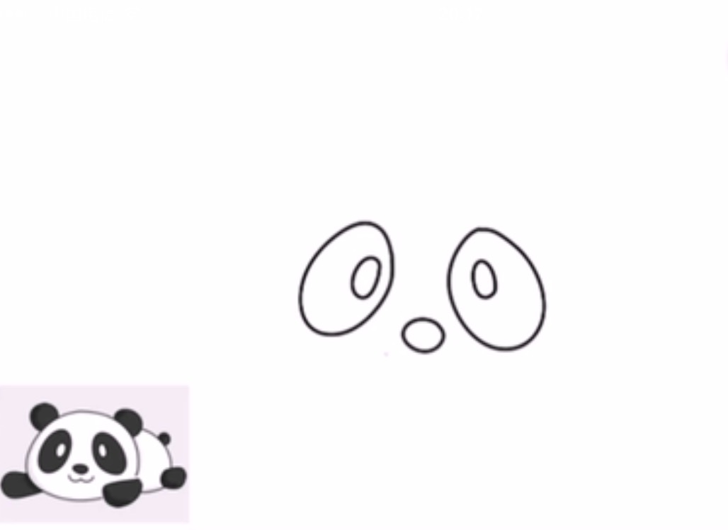 数字6画熊猫简笔画,简笔画儿童3-6岁简单熊猫