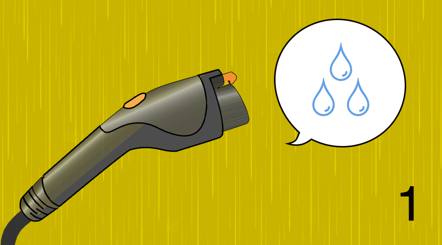 车子停了一周怎么避免漏电,汽车雨天充电怎么防止进水