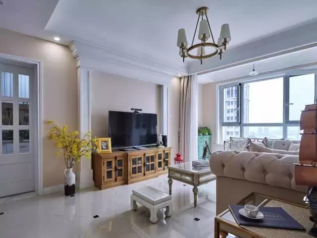 103平米美式小三居装修效果图,100平两居室轻美式装修