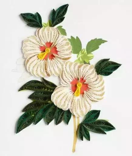 简单立体衍纸纸艺教程,衍纸艺术花朵