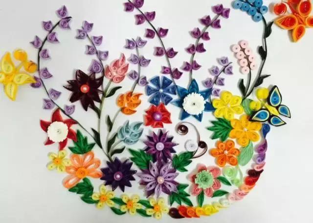 简单立体衍纸纸艺教程,衍纸艺术花朵