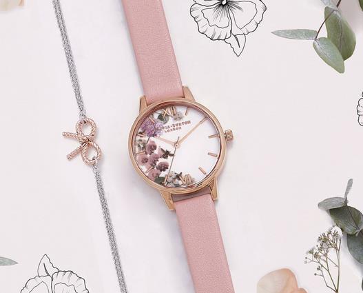 oliviaburton手表浪漫粉,oliviaburton腕表品牌发布会