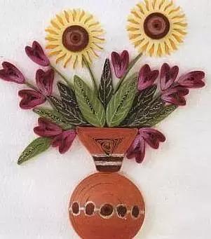 简单立体衍纸纸艺教程,衍纸艺术花朵