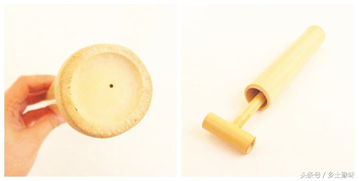 三秒做个最简单的竹子水枪,童年水枪做玩具