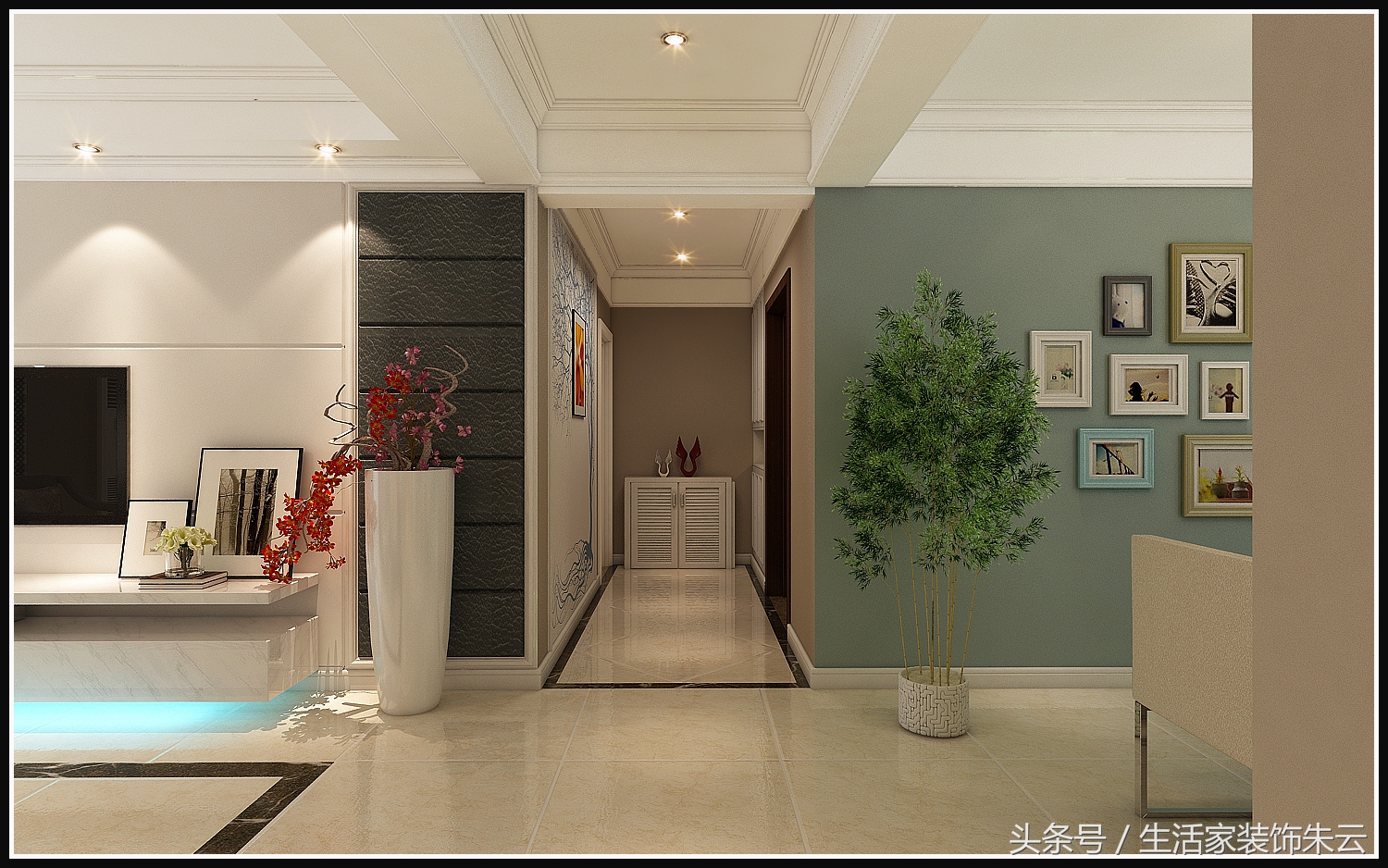 石家庄现代简约设计案例,石家庄想象国际装修效果图