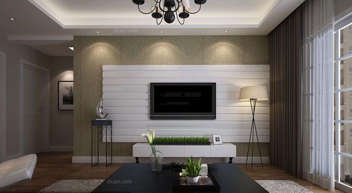 2021现代简约电视背景墙图,落落大方朋友圈背景墙