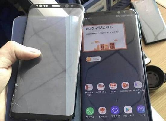 三星s8缩小版曲面钢化膜,三星s8细节真机图