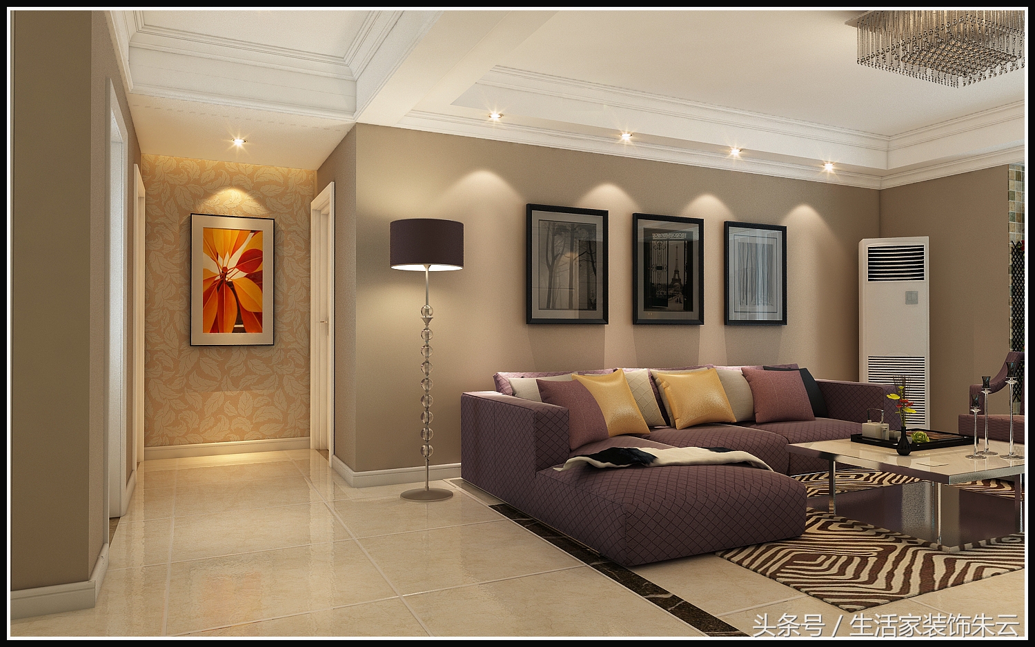 石家庄现代简约设计案例,石家庄想象国际装修效果图