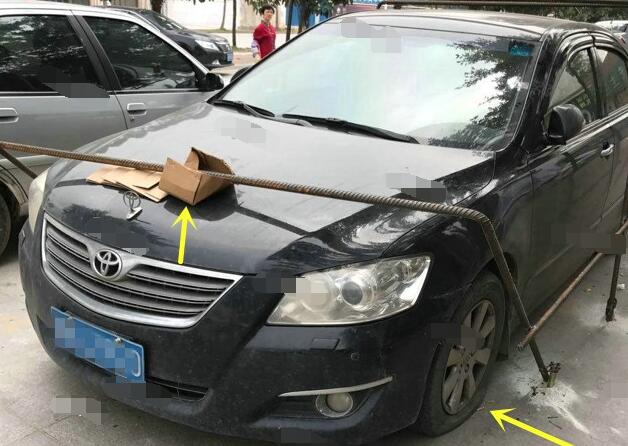 丰田车乱停后续,丰田乱占停车位被用钢筋焊死后续