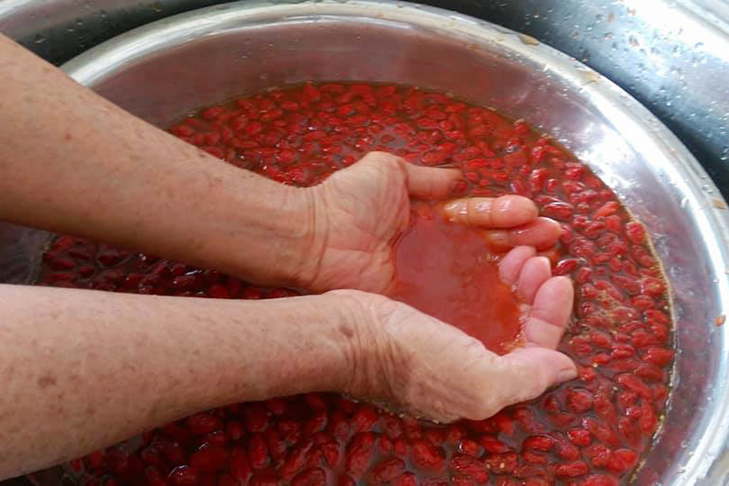 真的枸杞和染色的枸杞怎么鉴别,黑色枸杞泡水发紫