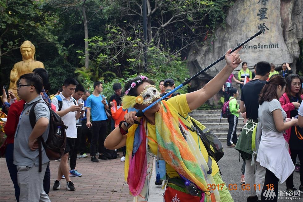 白云山徒步全过程,白云山夜爬日出攻略徒步路线